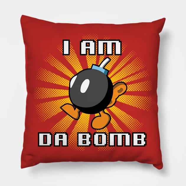 I Am Da Bomb Pillow by JRLunaArt