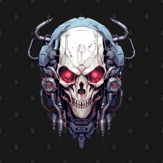 Cyber Demon Skull Cyborg by Nightarcade