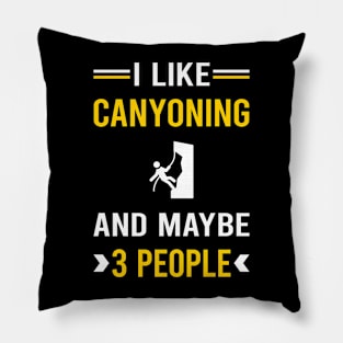 3 People Canyoning Canyon Canyoneering Pillow