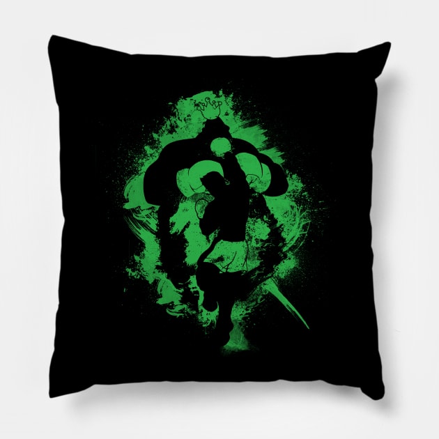 Star Punch!! Pillow by Beanzomatic