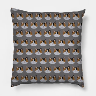 Cute Calico Cat Pillow