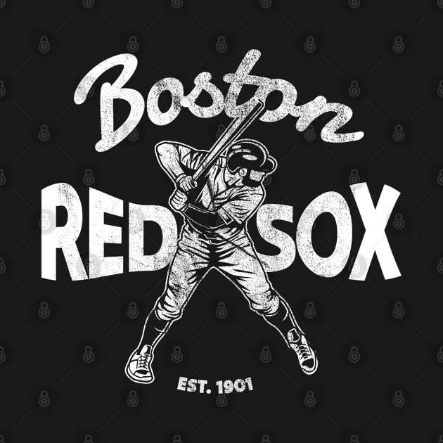 bos ton red sox - white vintage by LAKOSH