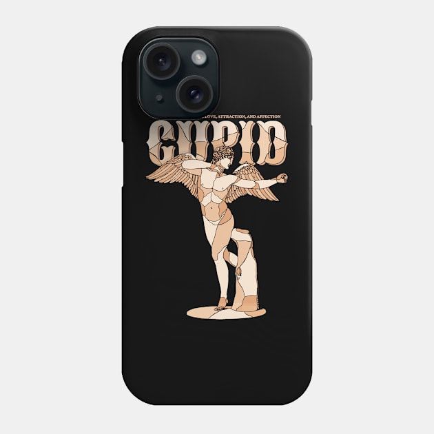 Vintage Cupid God of Love Phone Case by KewaleeTee