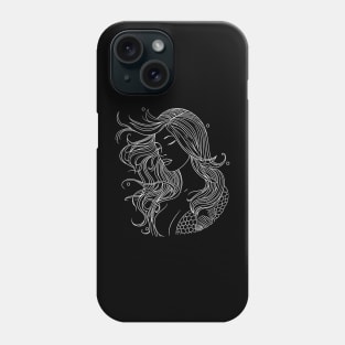 Minimalism mermaid lines Phone Case