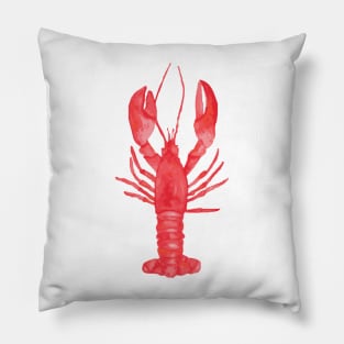 Watercolor Lobster Pillow
