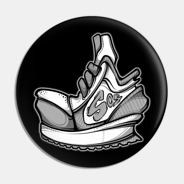 Graffiti Sneaker Pin by Graffitidesigner