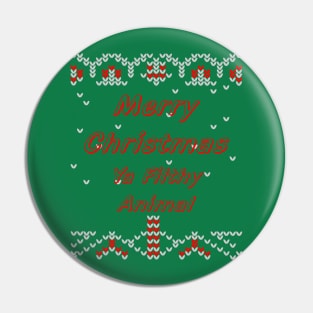 1980s retro funny ugly christmas sweater Pin