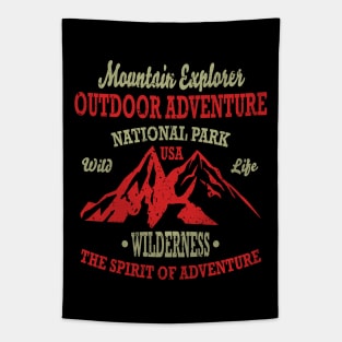 National Park Mountain Adventure Tapestry