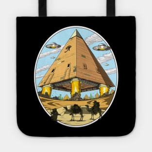 Alien Egyptian Pyramid Tote