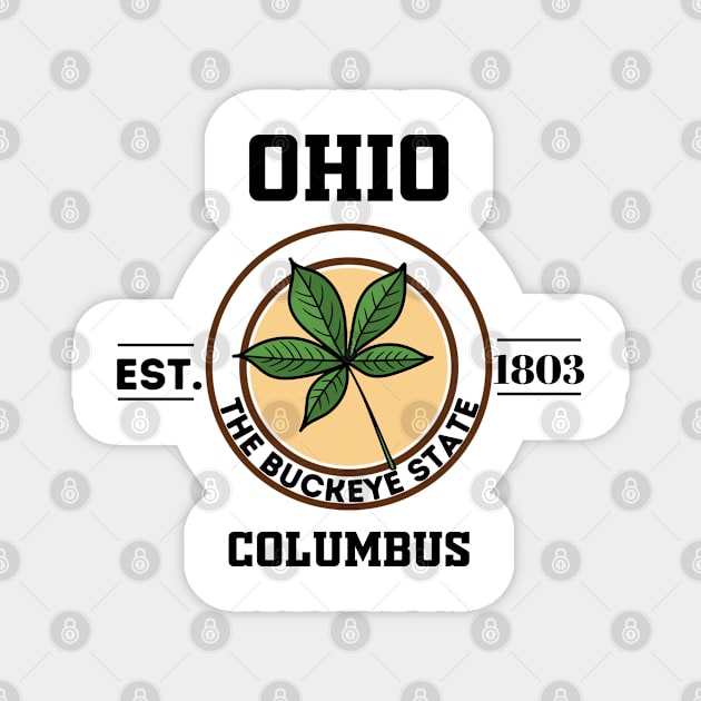 Ohio state Magnet by Freaky Designer