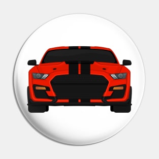 Shelby GT500 2020 Race-Red + Black Stripes Pin