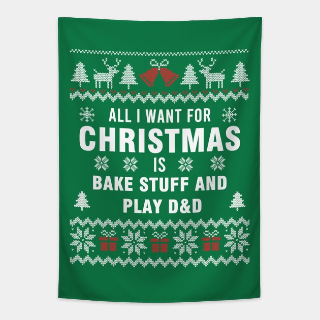 All i want for christmas is bake stuff and play D&D Tapestry by OniSide