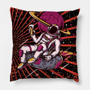 Radio Silence Astronaut Pillow