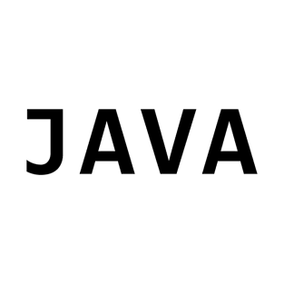 Java programing language simple black logo T-Shirt