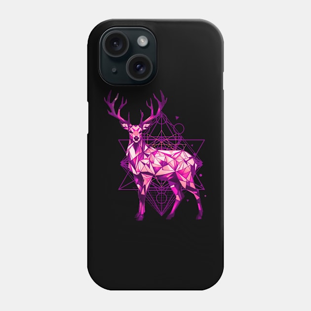 Geometric Deer Phone Case by Trip Tank