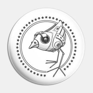 Steampunk bird Pin