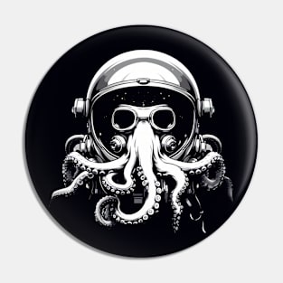 Space Octopus Astronaut Pin