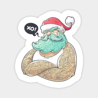 Hipsta Claus Magnet