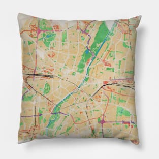 Munich in Watercolor Pillow