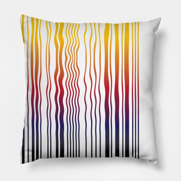 Rainbow barcode Pillow by New Hampshire Magazine