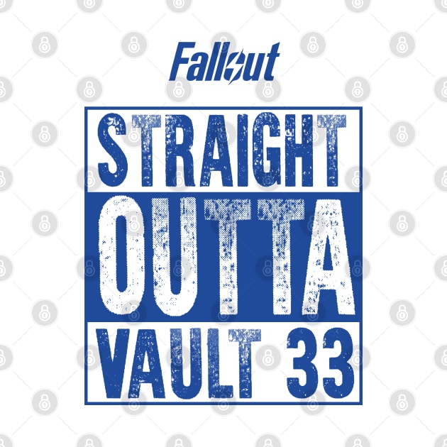 FALLOUT: STRAIGHT OUTTA VAULT 33 BLUE VERSION by FunGangStore