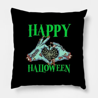 Happy Halloween graphic for a Zombie Lover Pillow