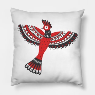 The red bird Pillow