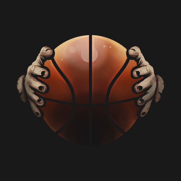 Two Hands Hold A Basketball by SinBle