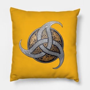 Trinity Knot - Metallic Pillow