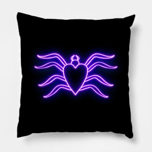 Neon Spider Pillow