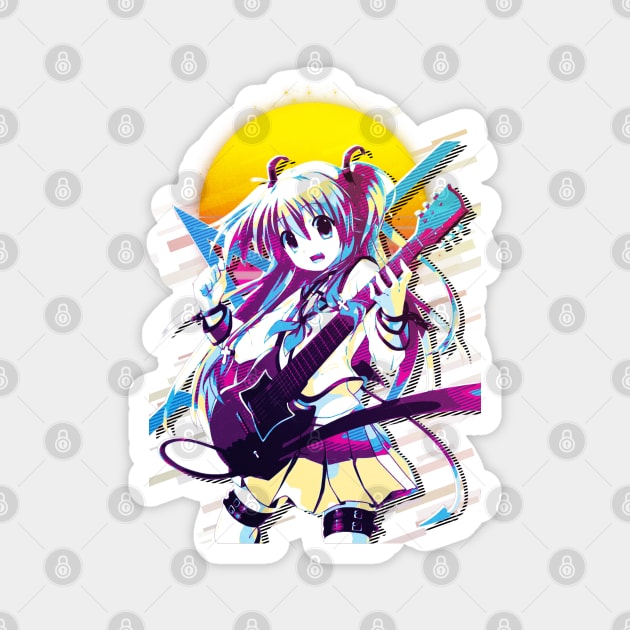 Yui - Angel Beats! Magnet by 80sRetro