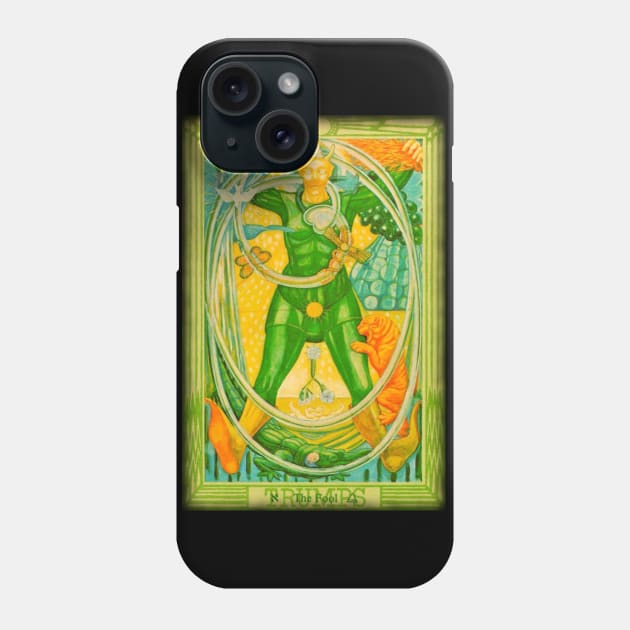 Thoth Tarot - O - The Fool. Phone Case by OriginalDarkPoetry