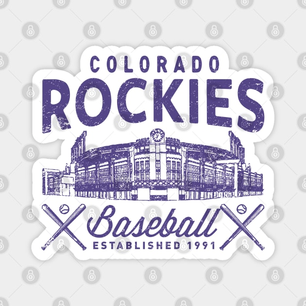 Rockies Coors Field 2 by Buck Tee Magnet by Buck Tee