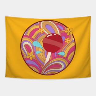 1970s Psychedelic Lollipop Tapestry