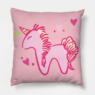 Valentine's Unicorn Pillow