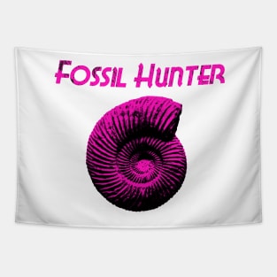 Fossil Hunter Pink Ammonite Tapestry