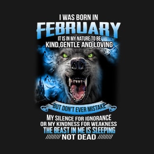 I Was Born In February T-Shirt