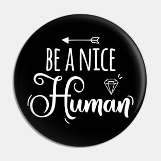 Be a Nice Human Pin