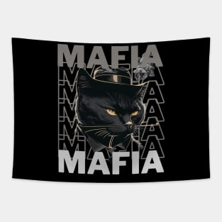 Mafia Cat Tapestry