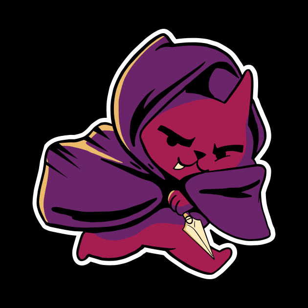 D&D Rogue Class Kawaii Cat by Sunburst