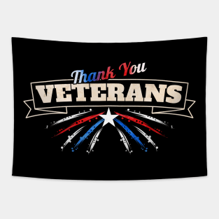Thank You Veterans On July 4th And Veterans Day Tapestry