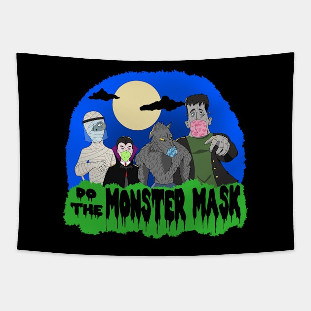 Masked Halloween Tapestry by Epyonator