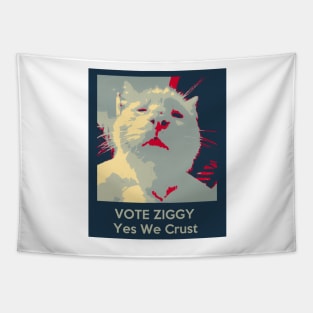 Vote Ziggy - Yes We Crust Tapestry