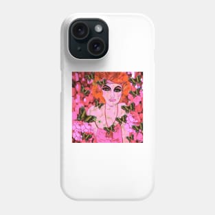 Beauty in Pink Flowers and Butterflies Vintage Phone Case