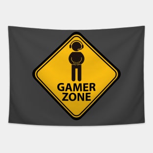 Gamer Zone Sign Tapestry