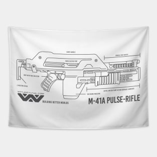 Pulse Rifle (Aliens) Tapestry