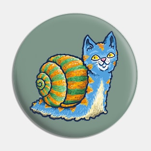 Cat Snail Pin