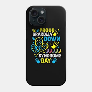 Proud Grandma T21 World Down Syndrome Awareness Day Ribbon Phone Case