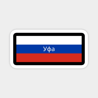 Ufa City in Russian Flag Magnet