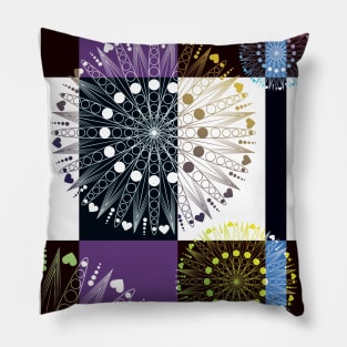 Sunflowers Mandala Pillow